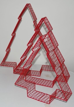 Weihnachtsbaum - Set, 3 Bäume rot (WR-0006)