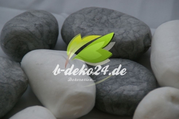 8 Steine, weiß und grau (AF-0604)