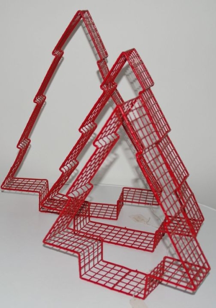 Weihnachtsbaum - Set, 3 Bäume rot (WR-0006)