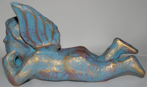 kleiner Engel, blau-gold (WR-0011)