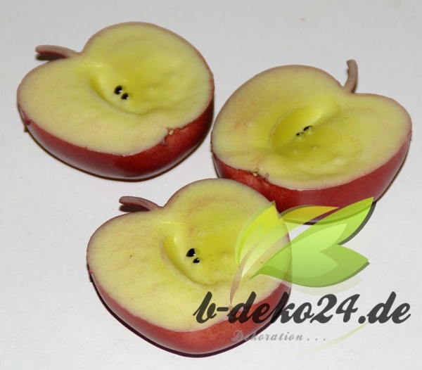 3 rote Apfelhälften (AF-0308)