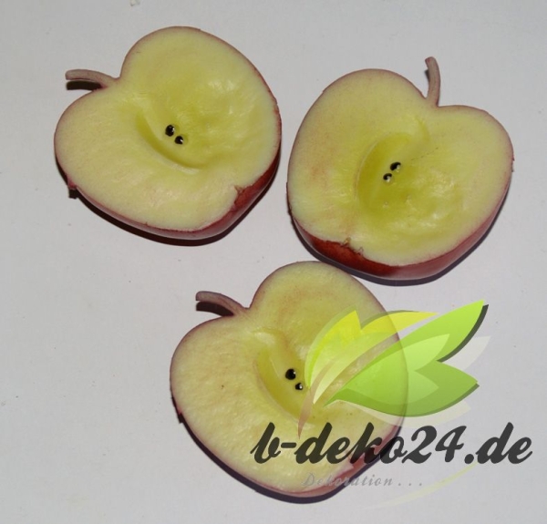 3 rote Apfelhälften (AF-0308)