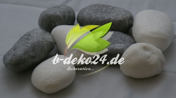 8 Steine, weiß und grau (AF-0604)
