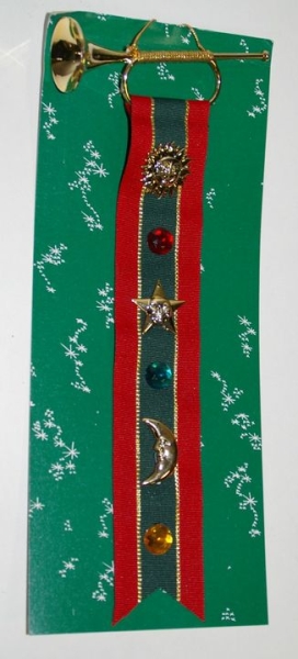 Trompete mit verzierten Bändchen zum anhängen (WR-0015)