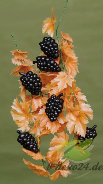 Weingirlande 200cm herbstlich mit Weintrauben (AF-0804/21669)